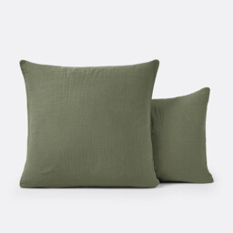 Kumla Plain Cotton Muslin Pillowcase