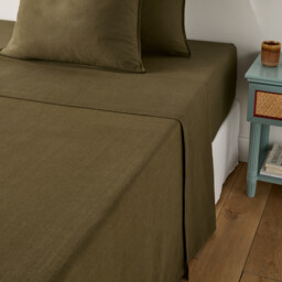 Clara Brushed Cotton Flat Sheet - thumbnail 2