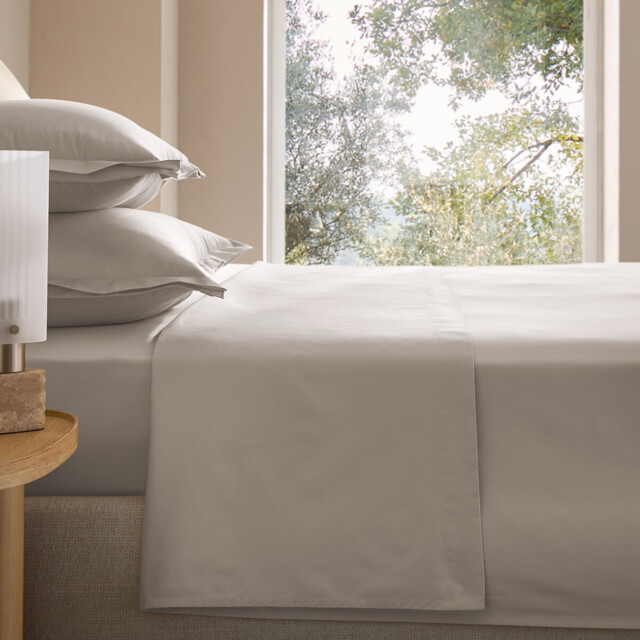 Galor Cotton Satin 400 Thread Count Flat Sheet - image 1