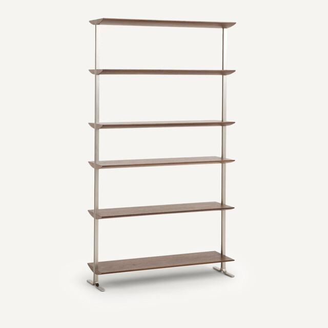 Livel Walnut-Veneer Bookcase, L100cm - image 1