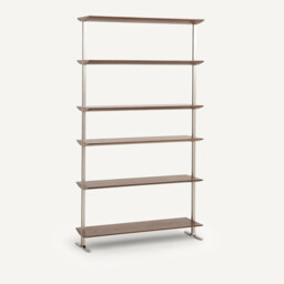 Livel Walnut-Veneer Bookcase, L100cm