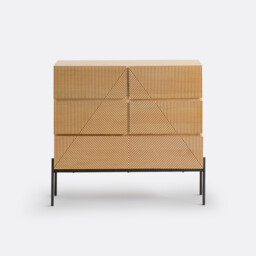 Lodge Wooden Chest of 5 Drawers - thumbnail 3