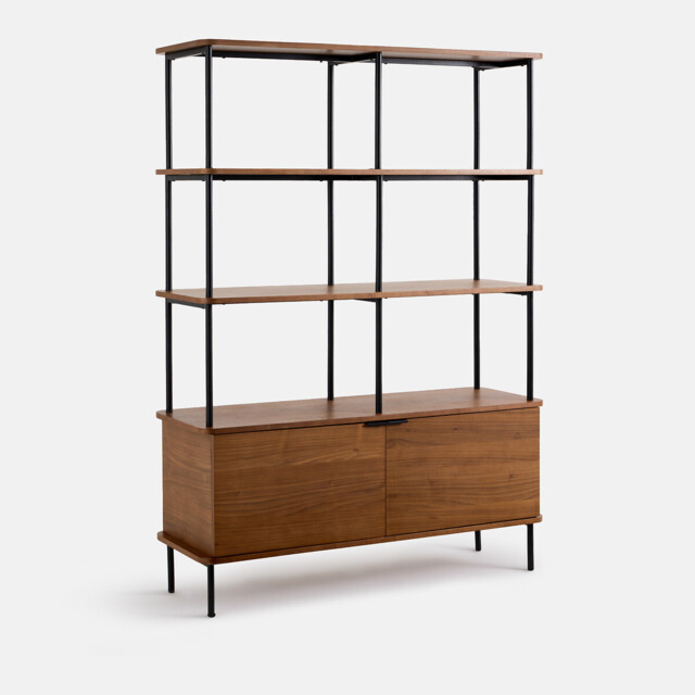Kerrie Walnut Veneer Bookcase - image 1