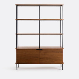 Kerrie Walnut Veneer Bookcase - thumbnail 3