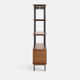 Kerrie Walnut Veneer Bookcase - thumbnail 4