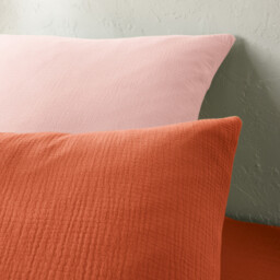 Kumla Children's Plain Cotton Muslin Duvet Cover - thumbnail 3