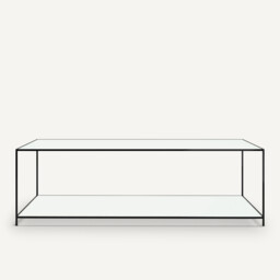Sybil Square Tempered Glass Coffee Table - thumbnail 3