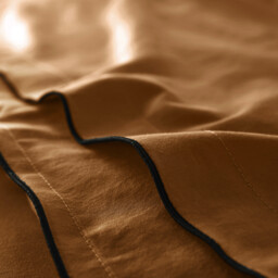 Victor Plain Washed Cotton Satin 300 Thread Count Duvet Cover - thumbnail 3