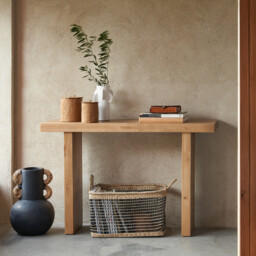 Kuro H41.5cm Ceramic & Rattan Vase - thumbnail 2
