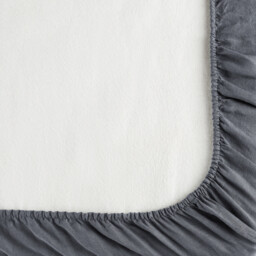 Elina Washed Linen Mattress Topper Fitted Sheet - thumbnail 4
