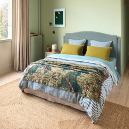 Cottage Blue Cotton Seersucker Duvet Cover - thumbnail 3