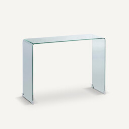 Cristalline Tempered Glass Console Table - thumbnail 1