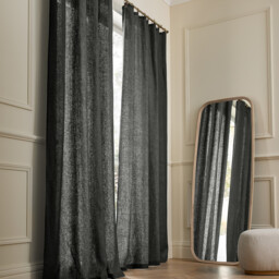 Private Washed Linen Curtain with Loops