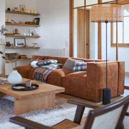 Cara Metal & Cane Floor Lamp - thumbnail 2