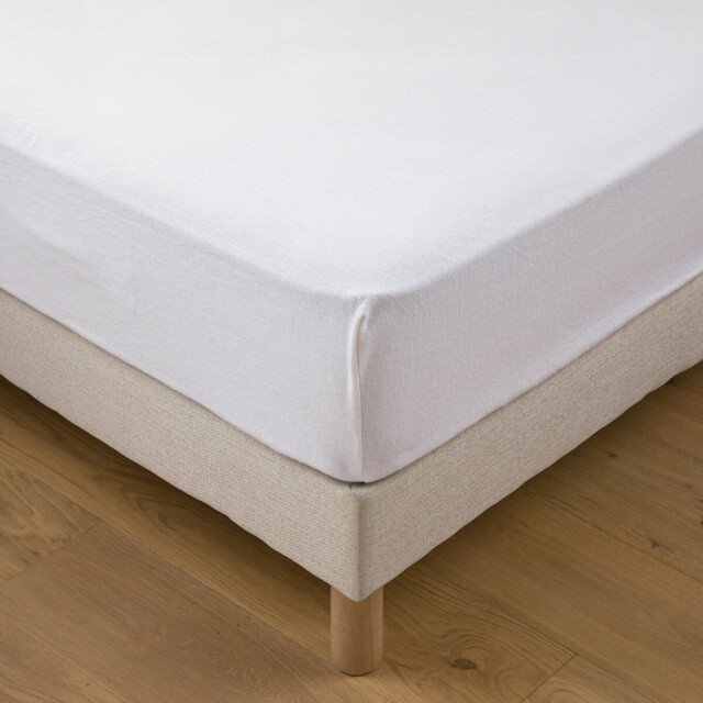 Absorbent Cotton Fleece Anti-Dust Mite Mattress Protector, Max. Height 20cm - image 1