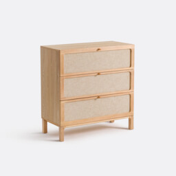 Esmara 3-Drawer Ash Veneer and Linen Chest of Drawers