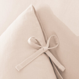 Scenario Plain Cotton Pillowcase with Tie Fastening - thumbnail 3