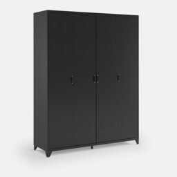 Hiba 4-Door Steel Cabinet - thumbnail 3