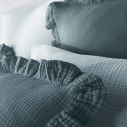 Kumla Plain Cotton Muslin Flat Sheet - thumbnail 3
