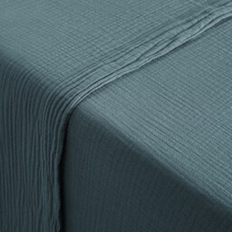 Kumla Plain Cotton Muslin Flat Sheet - thumbnail 2