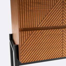 Lodge Bedside Table with 2 Drawers - thumbnail 4