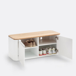 Stolico 2-Door Shoe Storage Bench - thumbnail 3