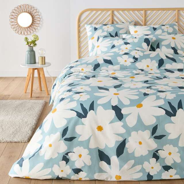 Chandra Cotton Bed Set with Square Pillowcase - image 1