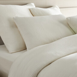 Yafa Organic Cotton Muslin Duvet Cover - thumbnail 3