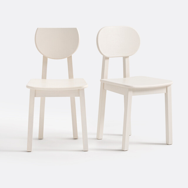 Set of 2 Tribal Ash Chairs - image 1