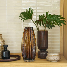 Valira H26cm Textured Glass Vase - thumbnail 2