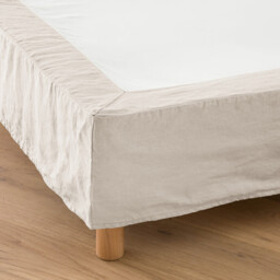 Abella Short Plain Washed Linen Valance