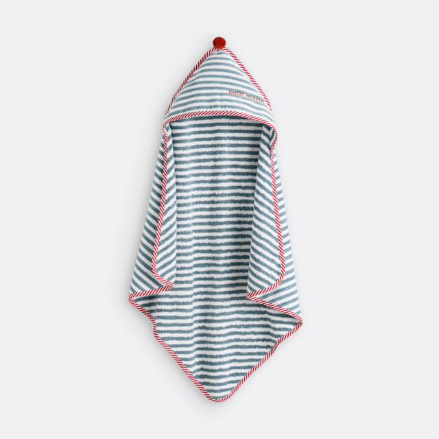 Little Sailor Striped Organic Cotton Baby Bath Cape - image 1