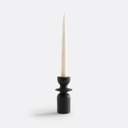 Greta 13.7cm High Ceramic Candlestick - thumbnail 3