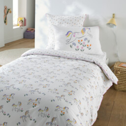 Tamila Unicorn Print 50% Recycled Cotton Child's Pillowcase - thumbnail 4
