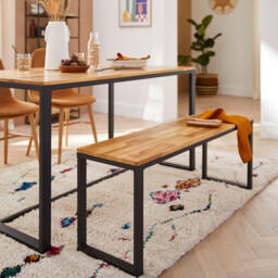 Hiba Bench in Solid Oak - thumbnail 2