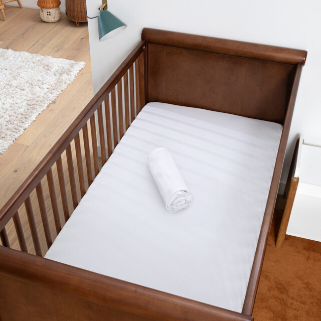 Set of 2 Scenario Plain Cotton Jersey Baby's Fitted Sheets - image 1
