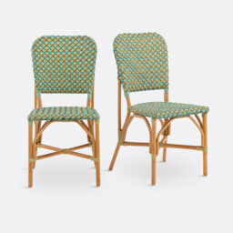 Set of 2 Musette Woven Chairs