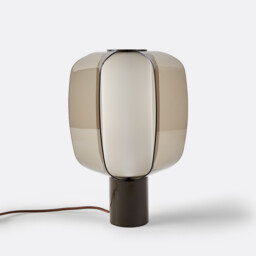 Melia Plexiglass Opal Glass and Iron Table Lamp - thumbnail 3