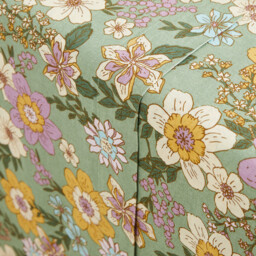 Rosemary Green Cotton & Washed Linen Flat Sheet - thumbnail 2