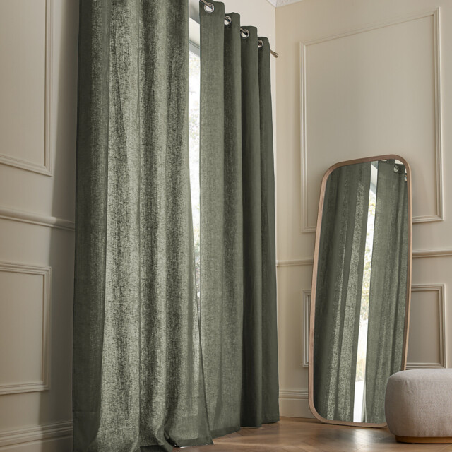 Private Washed Linen Curtain with Eyelets - image 1