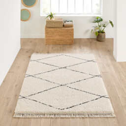 Fatouh Fringed Berber Style Rug - thumbnail 1