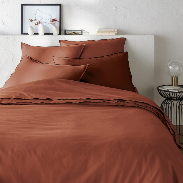 Victor Plain Washed Cotton Satin 300 Thread Count Duvet Cover - image 1