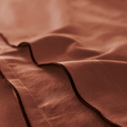 Victor Plain Washed Cotton Satin 300 Thread Count Duvet Cover - thumbnail 3