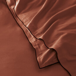 Victor Plain Washed Cotton Satin 300 Thread Count Duvet Cover - thumbnail 4