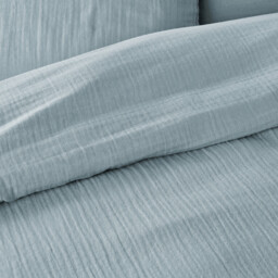 Kumla Plain Cotton Muslin Pillowcase - thumbnail 3