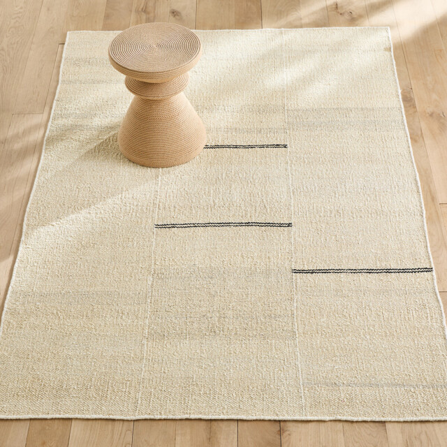 Naki Hand-Woven Hemp Rug - image 1