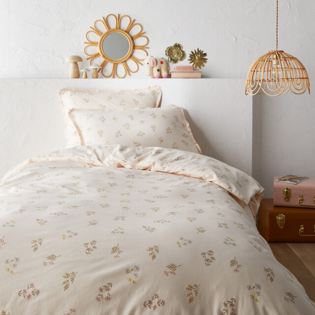 Camomille 50% Recycled Cotton Floral Duvet Cover - image 1