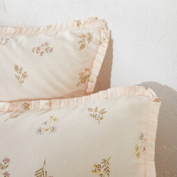 Camomille 50% Recycled Cotton Floral Duvet Cover - thumbnail 3
