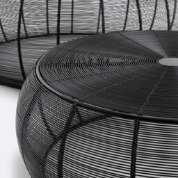 Set of 2 Bangor Wired Steel Round Coffee Tables - thumbnail 4