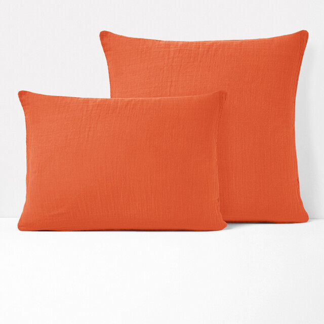 Kumla Plain Cotton Muslin Pillowcase